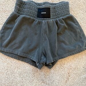 Talentless Gray High Waist Relaxed Shorts